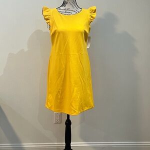 Shelby & Palmer Sunny Yellow Ruffle Mini Dress